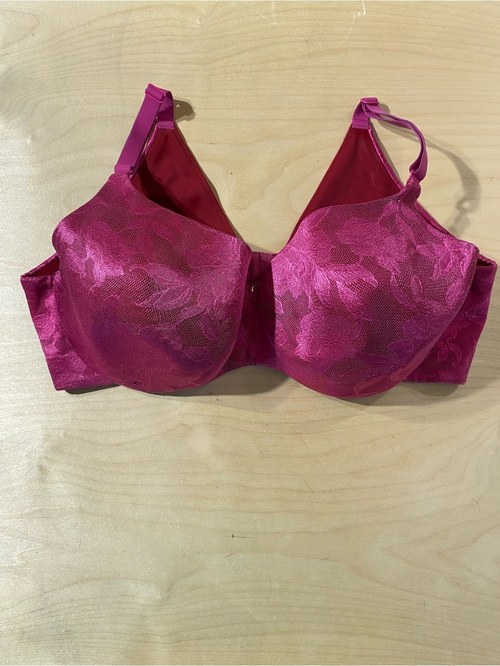 Cacique Full-Coverage Lace T-Shirt Underwire Bra 46DDD (SB)
